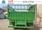 Green Color 20ft 2 Axle Flatbed Truck Trailer Drawbar Trailer With Side Wall