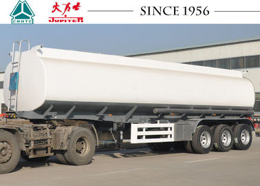 Fuel Oil Tank Trailer , 40000 Liters Water Tank Trailer With 8 Compartments