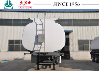 Fuel Oil Tank Trailer , 40000 Liters Water Tank Trailer With 8 Compartments