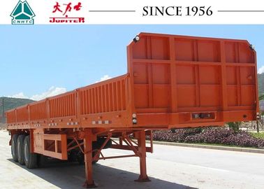 3 Axles 40 FT Flatbed Trailer 30 Tons Payloads With Airbag Suspension